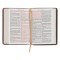 KJV Bible Compact Large Print Leather Tan Cross Black