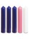 Purple, Pink & White Advent Candle Set (15" x 2")