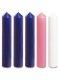18" x 2" Advent Candle Set - Purple, Pink & White (Over Dipped)