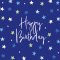 Birthday Card - Blue Stars