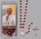 Red Glass Jubilee 2025 Rosary & Card Set