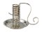 Nickel Plated Candle Holder H 12 cm