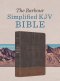 Barbour Simplified KJV Bible—Deluxe Edition [Two-Tone Brown Stitched Cross]