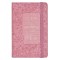 Small Notebook with Elastic Closure Faux Hardcover Pink I Know The Plans Jer. 29:11