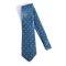 Compass Blue Polyester Tie