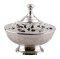 Nickel Plated Incense Bowl H 13 cm