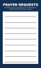 Prayer Request Card - Blue (Package of 50)