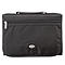 Large Three-Fold Organizer Black Polyester Bible Cover