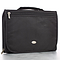 Large Three-Fold Organizer Black Polyester Bible Cover