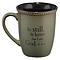 Be Still Sage Green Stoneware Coffee Mug - Psalm 46:10