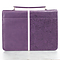 Medium Jer. 29:11 Purple Floral LuxLeather Bible Cover - Jeremiah 29:11