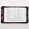 Medium Jer. 29:11 Purple Floral LuxLeather Bible Cover - Jeremiah 29:11