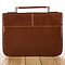 Medium Classic "Faith" Badge Brown Imitation Leather Bible Cover