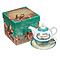Tea for One Teal Vintage Birds Trust Prov. 3:5