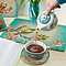 Tea for One Teal Vintage Birds Trust Prov. 3:5