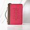 Large  The Plans Pink Faux Leather Bible Cover, Zippered Case w/Handle - Jeremiah 29:11