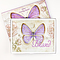 Christian Art Gifts Tempered Glass Cutting Board Tray/Trivet | Botanic Butterfly Blessings Purple Butterfly "Blessed" – Jeremiah 17:7 Bible Verse | Inspirational Home and Kitchen Décor