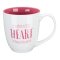 Mug White/Pink Takes a Big Heart 1 Cor. 16:14