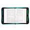 Medium Everlasting Love Turquoise Faux Leather Bible Cover - Jeremiah 31:3