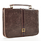 Large Cross Badge Brown Distressed Faux Leather Classic Bible Cover
