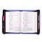 Large Trust in the Lord with All Your Heart: Purple  Floral Debossed Faux Leather Bible Cover, Proverbs 3:5