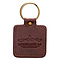 Brown Faux Leather Keychain In Christ Alone/ 5 Solas – Ephesians 2:8 Christian Gifts for Men