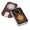 Brown Faux Leather Keychain In Christ Alone/ 5 Solas – Ephesians 2:8 Christian Gifts for Men