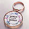 Grace upon Grace Keyring in Tin