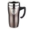 Faith Mathew 17:20 Brown Travel Coffee Mug with Lid and Handle for Everyday Use (16 Oz Stainless Steel Double-Wall Vacuum Insulated Cup) …
