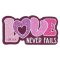 Love Never Fails Magnet: Cute Decorative Inspirational Women & Girls Fridge Magnet