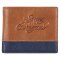 Wallet Leather Two-tone Be Strong & Courageous Josh. 1:9