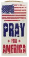 Hanging Plaque-Pray For America (6" x 12") (*EXCLUSIVE)