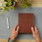 NKJV New Testament, Tracing edition: Engaging the Scripture Word by Word (Brown Leathersoft over Board)