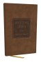 NKJV Meeting Jesus New Testament, Brown Leathersoft, Red Letter, Comfort Print