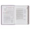 NLT Plum Floral Faux Leather Spiritual Growth Bible