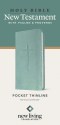 NLT Pocket Thinline New Testament with Psalms and Proverbs (LeatherLike, Teal Cross)