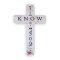 Large Standing Cross – "Be still and know that I am God" (Psalm 46:10)