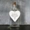 May Your Glass Be Full Porcelain Round Heart