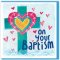 Cross & Heart Baptism Card