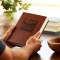 NKJV New Testament, Tracing edition: Engaging the Scripture Word by Word (Brown Leathersoft over Board)