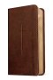 NLT Pocket Thinline Bible, Filament Enabled (LeatherLike, Brown Cross, Red Letter)