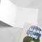 Thank you' greeting card with Hydrangea illustration. Blank inside.