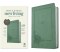 NLT Large Print Premium Value Thinline Bible, Filament Enabled (LeatherLike, Morning Bloom Sage Green)