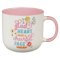Mug Pink A Glad Heart Makes A Cheerful Face Prov. 15:13