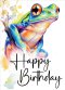 Happy Birthday Frog Card (pack of 6)