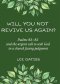 Will You Not Revive Us Again? Psalms 83-85 and the urgent call to seek God in a church facing judgment