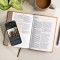 CSB Large Print Personal Size Reference Bible, Optimal Type, Digital Study Edition, Brown Floral LeatherTouch