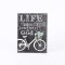 Life Is A Beautiful Journey Chalk Print Wood Slat Wall Decor