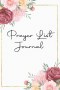 Prayer List Journal