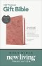 Premium Gift Bible NLT, Filament Enabled (LeatherLike, Dusty Pink Petals, Red Letter)